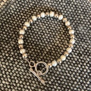 Silpada Sterling Silver Pearl Bracelet